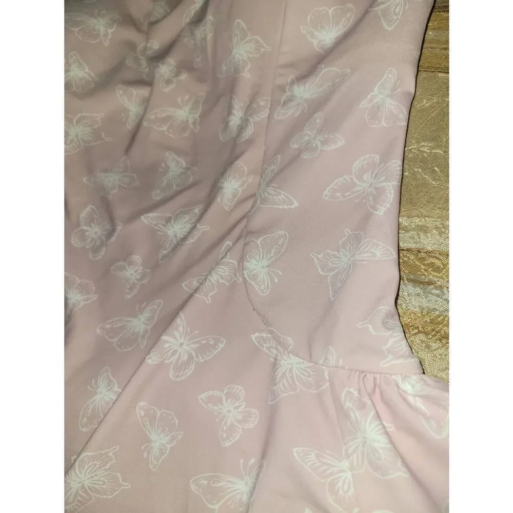 Pink butterfly pattern One piece bathing suit - Picture 4 of 10